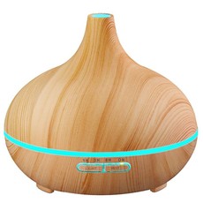 GreenLeaf Ultrasonic Essential Oil Diffuser & Humidifier - Light Grain Wood (300ml)
