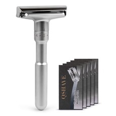 QShave Adjustable Safety Razor Plus 5 Blades