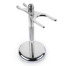 QShave Razor and Brush Chrome Stand Holder