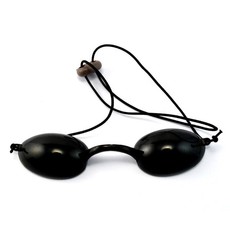 Protective Eye Goggles for LED Light Therapy (Black)