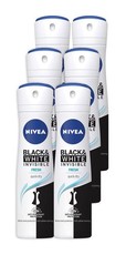 NIVEA Invisible for Black & White Fresh 48h Deodorant Spray - 6 x 150ml
