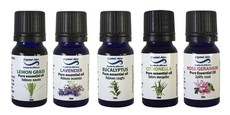 5 Pack Bundle of Assorted Crystal Aire Essential Oils