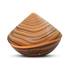 500ml Woodgrain Pyramid Inspired Ultrasonic Essential Oil Aroma Diffuser