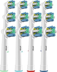 T-CARE Toothbrush Replacement Heads For Oral-B Floss Action - 12 Pack