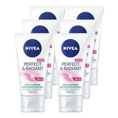 NIVEA Perfect & Radiant 3-In-1 Cleanser - 6 x 50ml