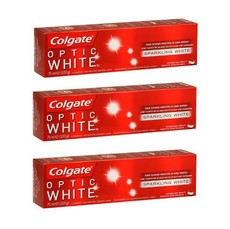 Colgate - Optic White Fluoride Toothpaste - Sparkling Mint (3 x 75ml)