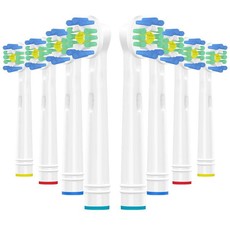 T-CARE Toothbrush Replacement Heads Oral-B Pro White - 8 Pack