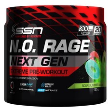 SSN N.O. Rage Next Gen 420G Sour Gummies Pre-Workout