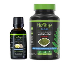 Moringa Leaf Powder and Moringa Seed Oil - Combo