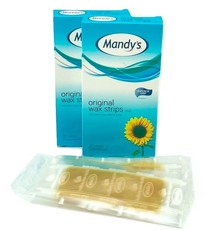 Mandy's Leg Wax Strips - 2 x 20'S (10 double sided)