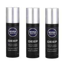 Nivea Men - Deep Face Moisturiser / Deep Matte (3 x 50ml)