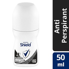 Shield Women Invisible Black+White Antiperspirant Roll-On - 50ml (6 Pack)