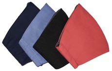 Double Layer Cotton Canvas Face Mask - Plain Combo Set of Four (4 Masks)