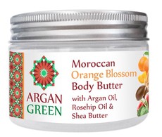 Argan Green Moroccan Orange Blossom Body Butter 250g