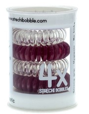 Strechi Bobble - Burgundy & Clear