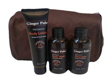 Ginger Pulse Dry Skin Gift Set with Toiletry Bag