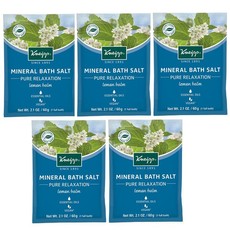 Kneipp Mineral Bath Salt Pure Relaxation Lemon Balm & Citronella - 60g x 5