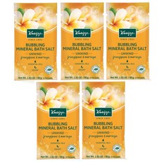 Kneipp Bubbling Mineral Bath Salt Unwind Frangipani & Moringa - 80g x 5