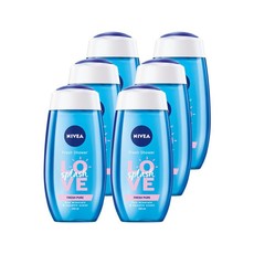 NIVEA Love Splash Shower Gel / Body Wash - 6 x 250ml