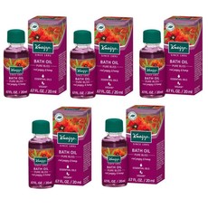 Kneipp Bath Oil - Pure Bliss with Red Poppy & Hemp - Mini 20ml - Set of 5