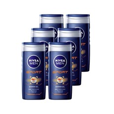 NIVEA MEN sport shower gel / body wash - 6 x 250ml