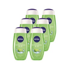 NIVEA lemongrass & oil shower gel / body wash - 6 x 250ml