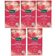 Kneipp Bubbling Mineral Bath Salt Pamper Rose & Camellia - 80g Set of 5