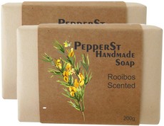 PepperSt Handmade Glycerine Soap - Rooibos (2 X 200g)