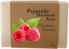 PepperSt Handmade Glycerine Soap - Raspberry (100g)