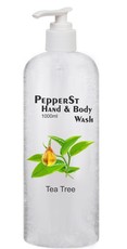 PepperSt Hand & Body Wash - Tea Tree (2 x 1l)