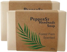 PepperSt Handmade Glycerine Soap - Forest Fern (2 X 200g)