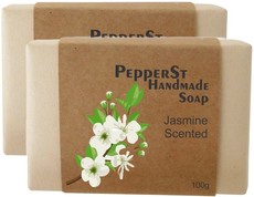 PepperSt Handmade Glycerine Soap - Jasmine (2 X 100g)