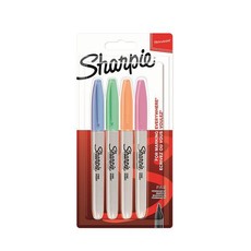 Sharpie: Fine Pastel Permanent Markers - Pack of 4