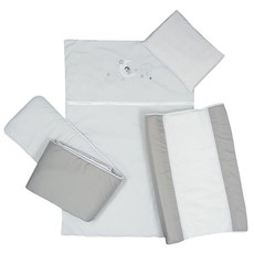 Cabbage Creek - Cot Linen Set of 5 - Grey