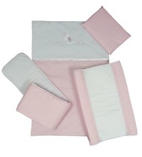 Cabbage Creek - Cot Linen Set of 5 - Pink