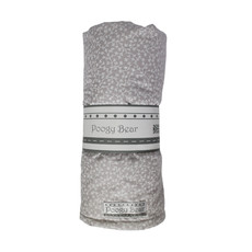 Poogy Bear Soft Snuggle Blanket Grey Floral