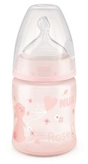 Nuk - 150ml Twin Pack FC Bottle Silicone Teat size 1 - Rose Rabbit