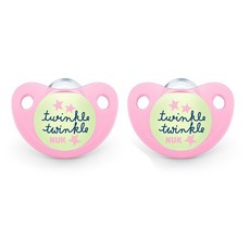 NUK Silicone night & day soother -Twinkle 6-18m