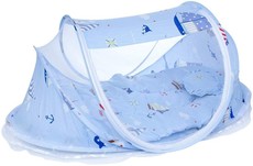 Totland Foldable Pop Up Baby Travel Bed Net - Sailors Blue