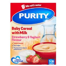 Purity Baby Cereal with Milk - Strawberry & Yoghurt 24x200g