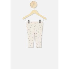 Cotton On Quinn Ruffle Leggings - Dark Vanilla/ Floral Fields