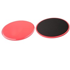 2 Piece Exercise Sliding Gliding Discs Fitness Sliders - Red
