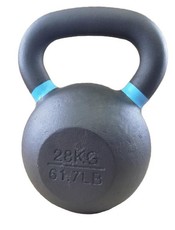 Justsports Cast Iron Kettlebell Black 28kg