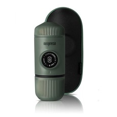 Wacaco Nanopresso Elements Moss Green Portable Espresso Maker Bundled with Protective Case