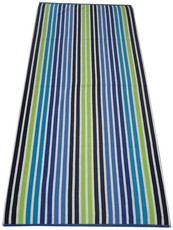 Bunty's Espirit 4 Beach Towel 90x180cms 432GSM 700gms - Black Lime