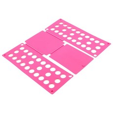 Clothes Folder Organizer Plastic Quick Shirt Folding Board- Pink