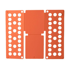Clothes Folder Organizer Plastic Quick Shirt Folding Board- Orange
