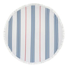 Wanderlust Round Beach Towel - Pin Stripe