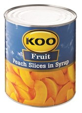 KOO - Peach Slices in Syrup 3.06kg