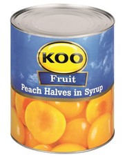 KOO - Peach Halves in Syrup 3.06kg